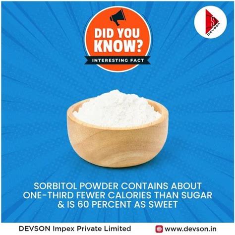 Sorbitol Powder Make PT Sorini Pack Size 20Kg At Rs 200 Kg In Mumbai