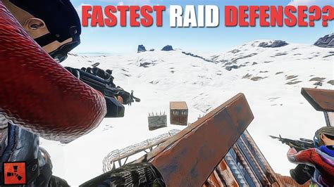 Rust Long And Intense Raid Fastest Raid Defense Part Youtube