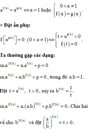 Phương trình mũ Phương pháp giải và bài tập hay chi tiết