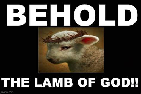 BEHOLD THE LAMB OF GOD Imgflip