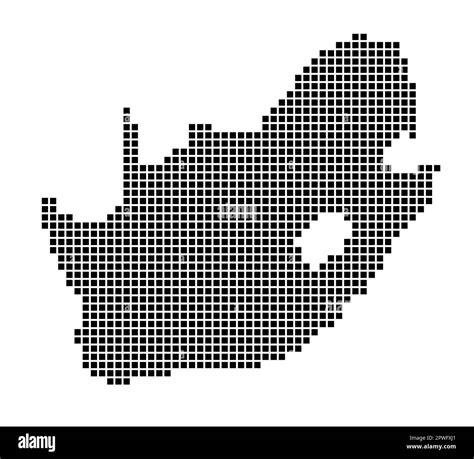 South Africa Map Map Of South Africa In Dotted Style Borders Of The