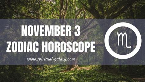 November 3 Zodiac – Personality, Compatibility, Birthday Element, Ruling Planet, Career, and ...