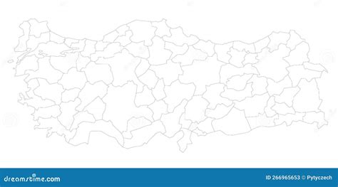 Turkey Political Map Of Administrative Divisions Stock Illustration