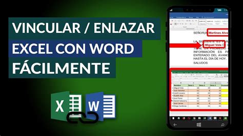 Cómo Vincular O Enlazar Excel Con Word Fácilmente Youtube