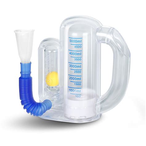 Incentive Spirometer Blue03 For Adult Breathing Exercise