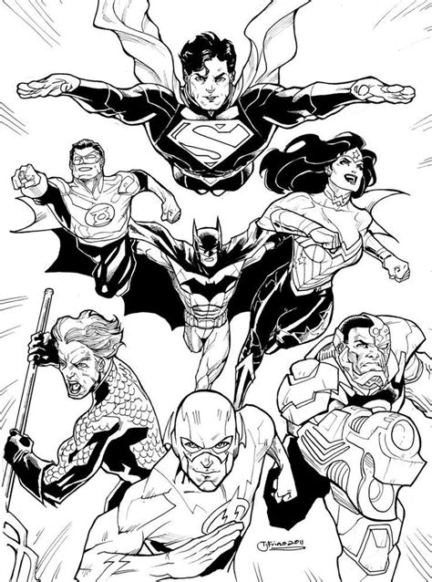 Free Justice League Coloring Pages - Coloring Home