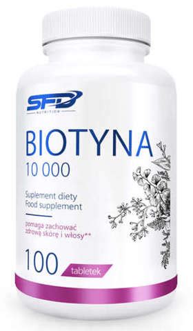 SFD Biotyna 10 000 x 100 tabletek cena opinie dawkowanie skład i