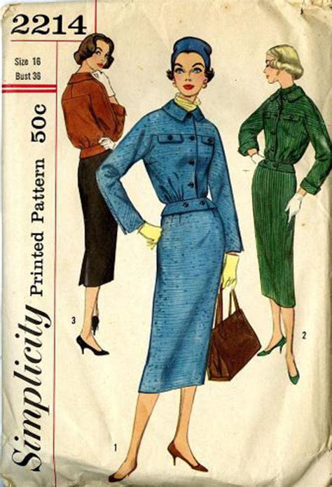 Vintage Pattern Warehouse Vintage Sewing Patterns Vintage Fashion Crafts Fashion 1957