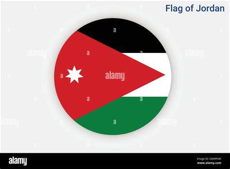 High Detailed Flag Of Jordan National Jordan Flag Asia 3D