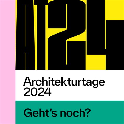 Programmübersicht Architekturtage 2024