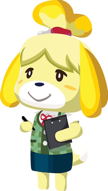 Isabelle Animal Crossing New Leaf Vector Print Stickers By Niymi