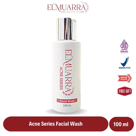 Jual Elmuarra Facial Wash Sabun Cuci Muka Mencerahkan Wajah Berjerawat