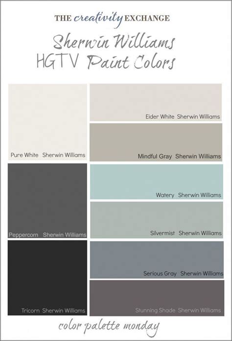 The Color Scheme For Sherylin Williams Hgtv Paint Colors