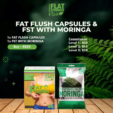 Fat Flush Capsules X5 Flat Stomach Tea