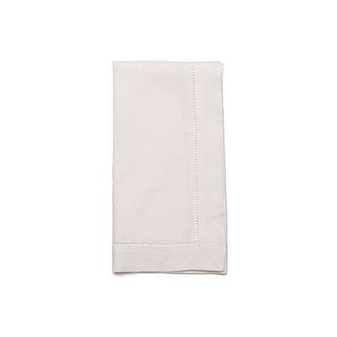 White Hemstitch Napkin Over The Top