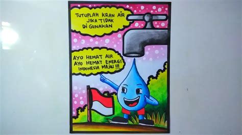 Contoh Poster Gambar Poster Hemat Air Yang Mudah Dan Bagus 57