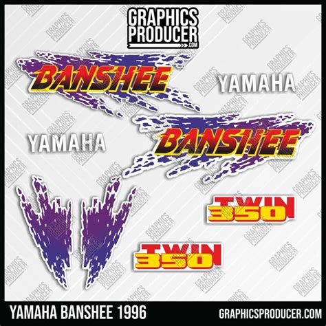 Yamaha Banshee Replica Decals White Fenders Graphics Producer