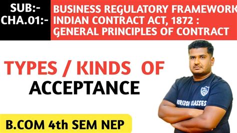 TYPES OF ACCEPTANCE FOR B 4th SEM NEP SYLLABUS BUSINESS