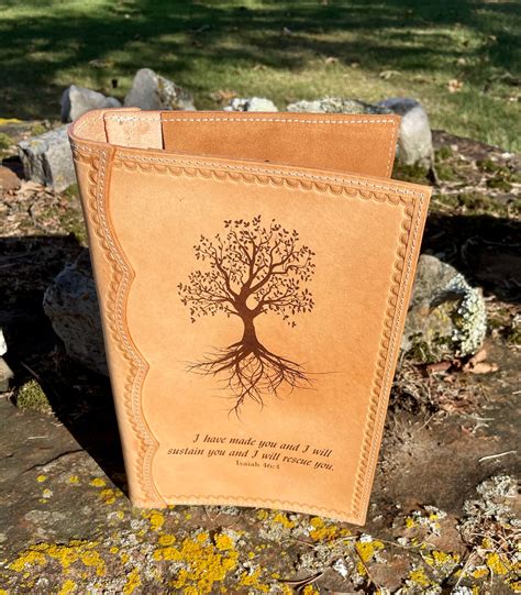 Handcrafted Full Leather Bible Cover Laser Engraved With Etsy