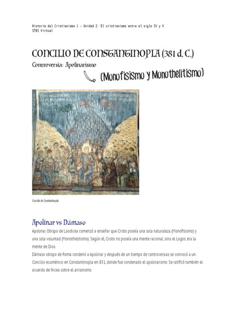 Concilio De Constantinopla 381 Dc Pdf