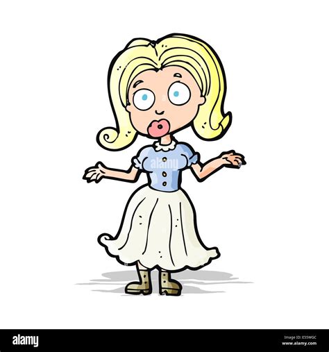 cartoon confused girl Stock Vector Image & Art - Alamy