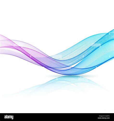 Abstract Blue And Purple Color Wave Design Element Blue And Purple