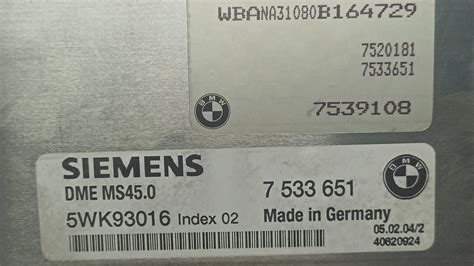 Bmw Siemens Dme Ms