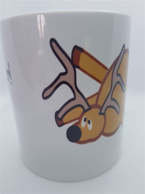 Reindeer Mug Christmas Mug Deer On The Beer Etsy