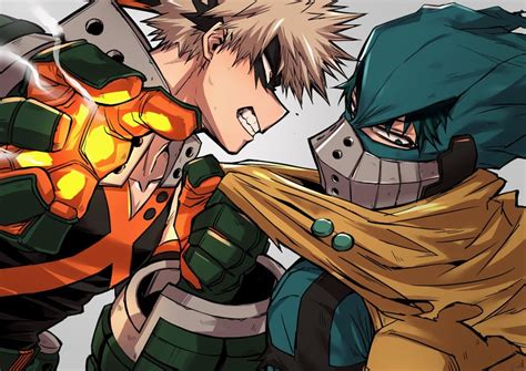 Midoriya Izuku And Bakugou Katsuki Boku No Hero Academia Drawn By