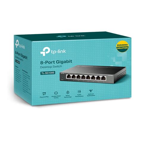 TL SG108S 8 Port 10 100 1000Mbps Desktop Switch TP Link Portugal