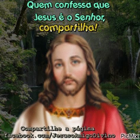 Quem confessa que Jesus é o Senhor compartilha Free animated