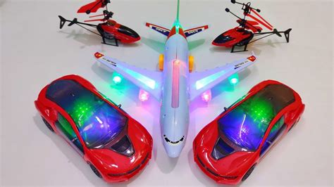 Airplane A380 And Radio Control Helicopter 3D Lights Airbus A380