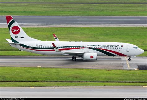 S2 AHV Biman Bangladesh Airlines Boeing 737 8E9 WL Photo By Tomo Papa