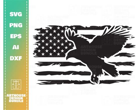 Eagle Usa Flag Svg American Flag Svg Usa Flag Clipart Etsy Canada