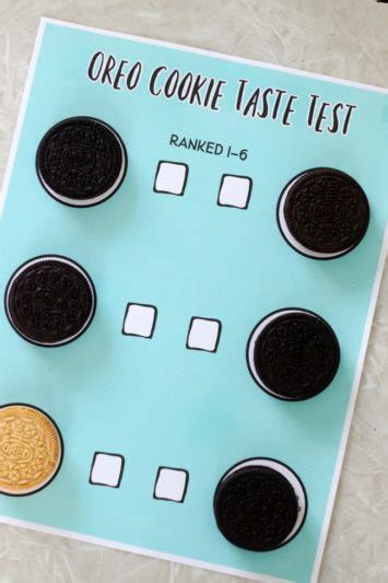 Oreo Taste Test Activity With Printable Score Sheets Gluesticks Blog