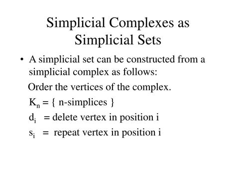 Ppt Simplicial Sets And Their Application To Computing Homology Powerpoint Presentation Id