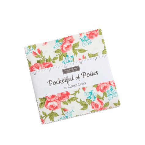 Moda Pocketful Of Posies Charm Pack By Chloe S Closet 33540PP Emerald