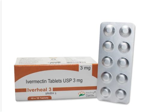 Iverheal 3 Ivermectin 3mg Tablets At Rs 100 Strip Of 10 Tablets