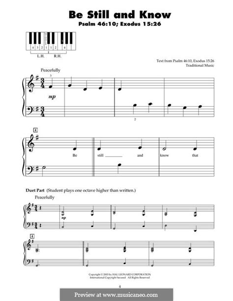 Be Still And Know By Folklore Sheet Music On Musicaneo