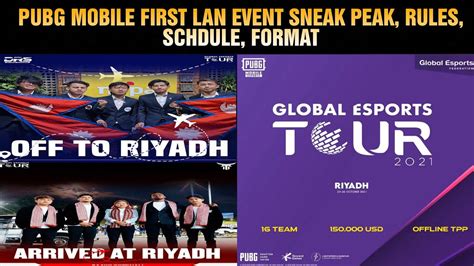 Pubg Mobile First Lan Event Global Esports Tour 2021 Riyadh Rules