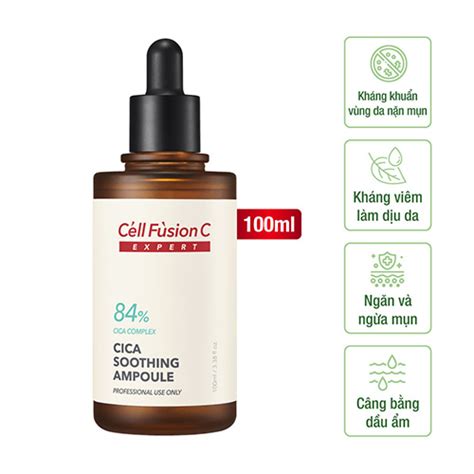 Kiểm soát và cải thiện da nhờn mụn Cica Soothing Ampoule