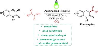 Visible Light Promoted Acridine Red Catalyzed Aerobic Oxidative