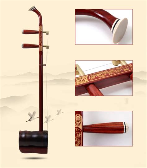 New Arrival Chinese Erhu Rosewood Two Strings Urheen Violin With Case