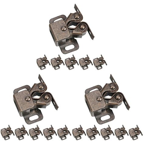 18 Pcs Cabinet Latches And Catches Double Roller Catches for Cupboard Closet Cabinet Door ...