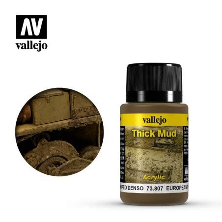 VALLEJO 73 807 Weathering Effects European Thick Mud Thick Mud 40 Ml