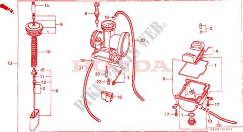 Carburateur Pour Honda Cr De Honda Moto Catalogue De