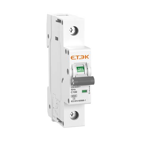 Electric Miniature Circuit Breaker High Performance Mcb Etek Electric