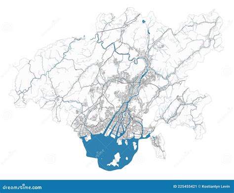 Hiroshima Map Detailed Map Of Hiroshima City Administrative Area