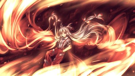 Fujiwara No Mokou Wallpapers Top Free Fujiwara No Mokou Backgrounds