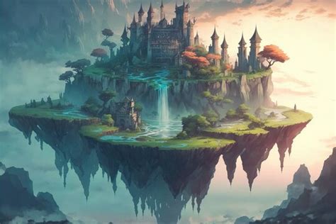 Floating Castle Painting